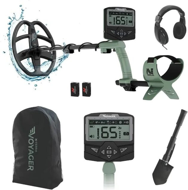 Minelab X-TERRA Voyager Metalldetektor in Grün mit 3,5 mm Klinkenanschluss - Bild 1