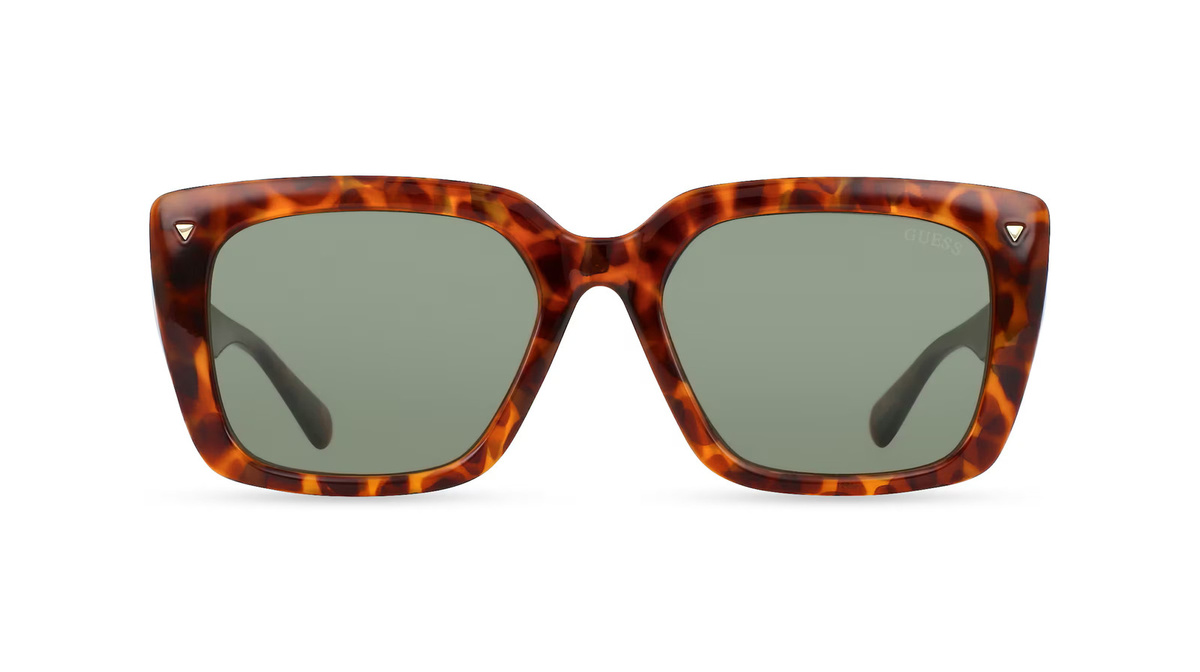 Guess GU8243 Sonnenbrille, Vollrand, Quadratisch, Kunststoff, Damen, Braun - Bild 1