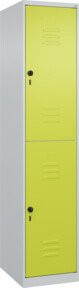 C+P Doppelstock-Spind Classic PLUS mit 1 Abteil, Sicherheits-Drehriegel, Garderobenstange, H x B x T: 185 x 40 x 50 cm - Bild 1