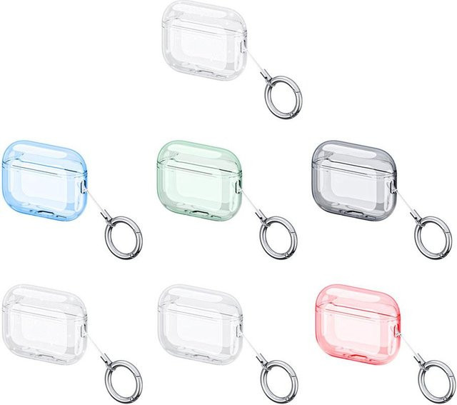 Transparente TPU Schutzhülle für Apple AirPods Pro 3 in Pink - Bild 1