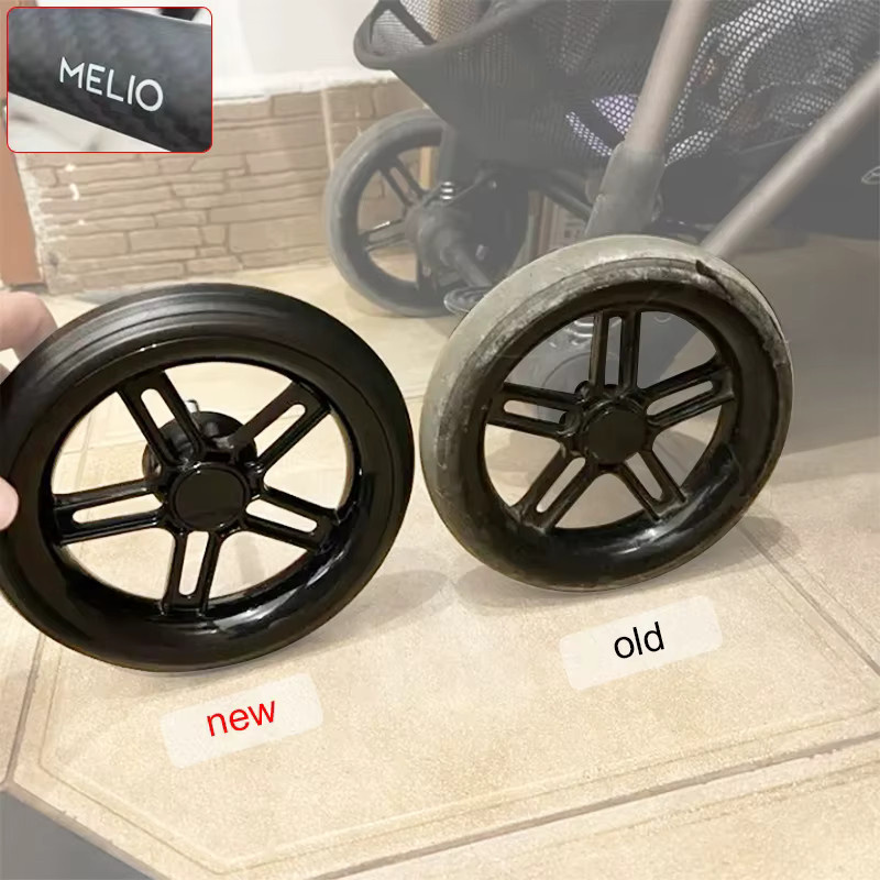 Cybex Melio Ersatzrad für Vorder- oder Hinterrad, Schwarz, Durchmesser: 17 cm - Bild 2