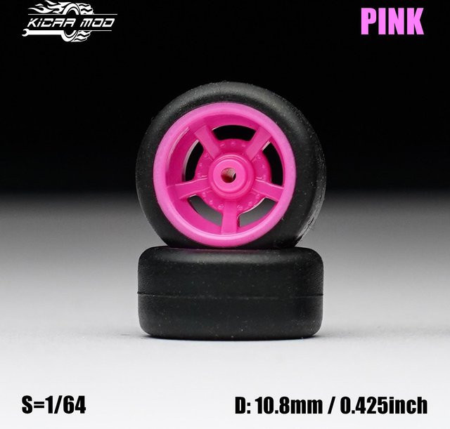 Linyi toy car Modellauto Rosa Räder, 4-teiliges Set - Bild 1