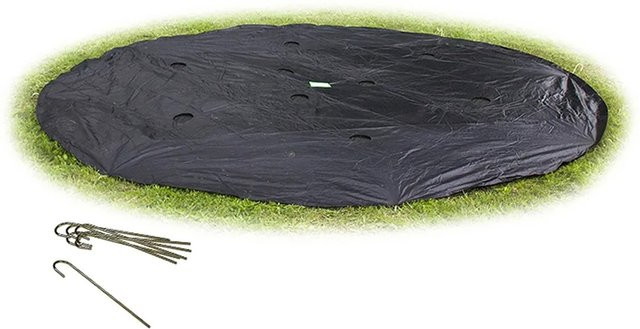 EXIT Trampolinabdeckung für Supreme Ground Level 366, schwarz, rund - Bild 1