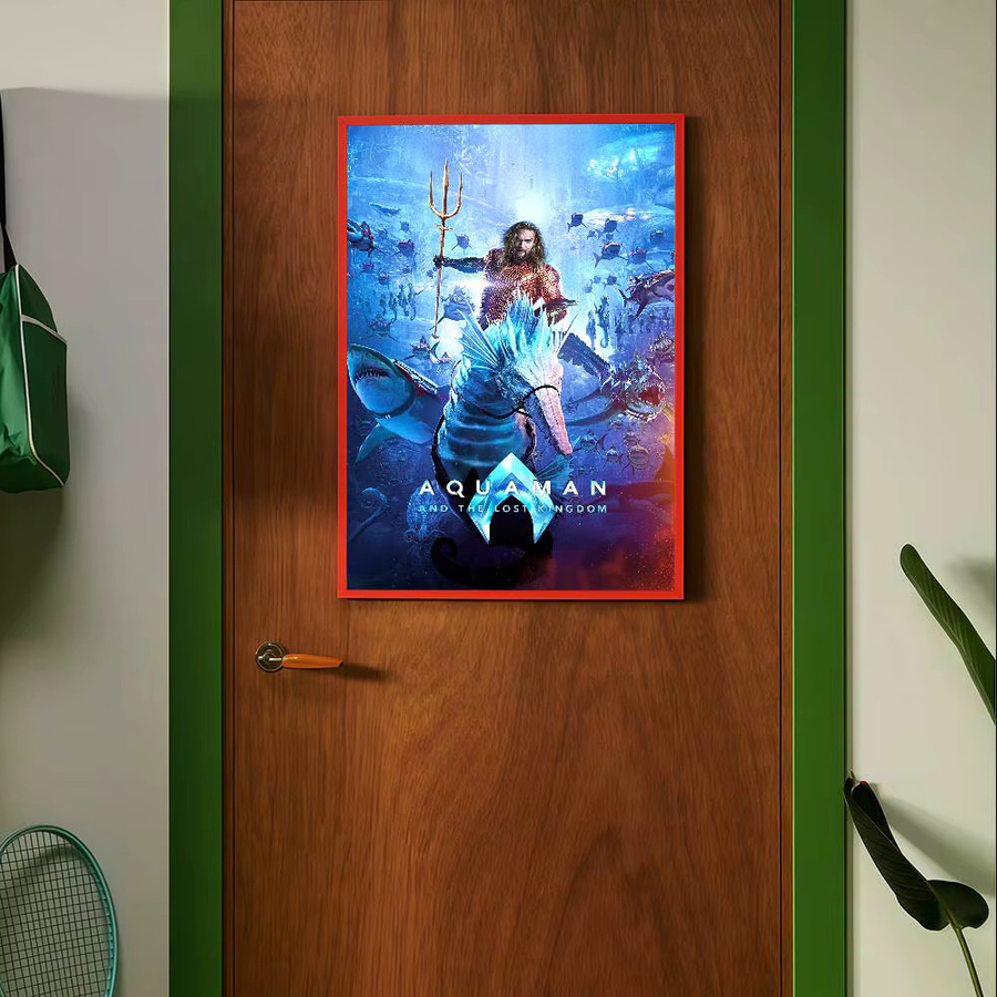 Aquaman und das verlorene Königreich Wandaufkleber Vintage Dekorationsposter in Blau - Bild 4