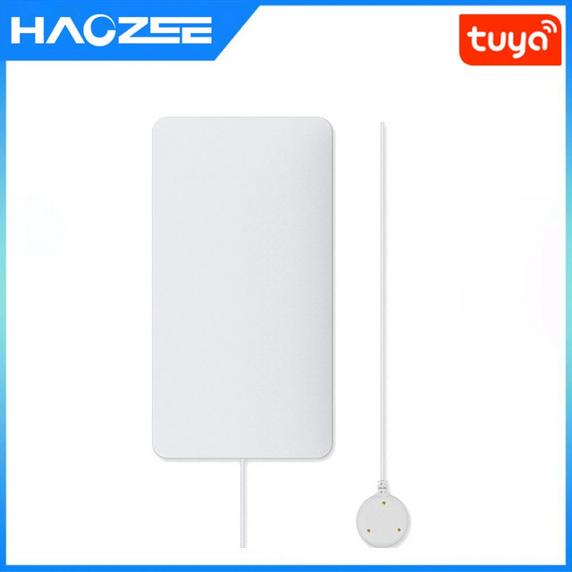 Tuya ZigBee Smart Home Wasser Sensor Leckage Detektor mit Flut Alarm in Weiß, kompatibel mit Tuya ZigBee Hub und Zigbee2MQTT - Bild 1