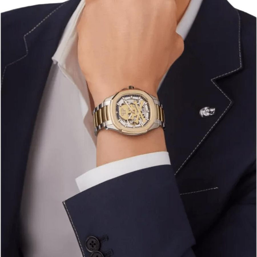 Philipp Plein Herrenuhr Automatik, Edelstahl, 42 mm, Silber - Bild 3