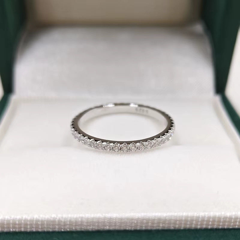 JoyceJelly Ring, 925 Silber, Moissanit, Damen - Bild 3