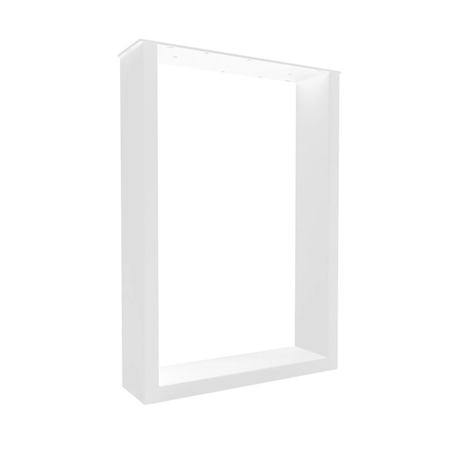HEVVA Tischkufe BASEL Tischbein aus Metall in Weiß, Tiefe: 30 cm, Höhe: 43 cm - Bild 1