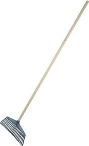 FREUND Kunststoff-Laubbesen ABT Standard mit Stiel, Farbe: Grau/Silber, Stielhöhe: 150 cm - Bild 1