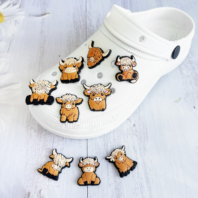 9 Stück Highland Cattle Schuhanhänger, Unisex - Bild 1