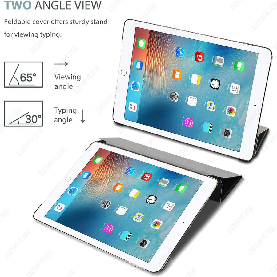 DZSWYCASE Schutzhülle für iPad 9./8./7. Generation 10,2 Zoll, iPad Air 3. Generation 10,5 Zoll 2019 und iPad Pro 10,5 Zoll 2017 mit Auto-Sleep-Wake-Funktion in Pink oder Black - Bild 5