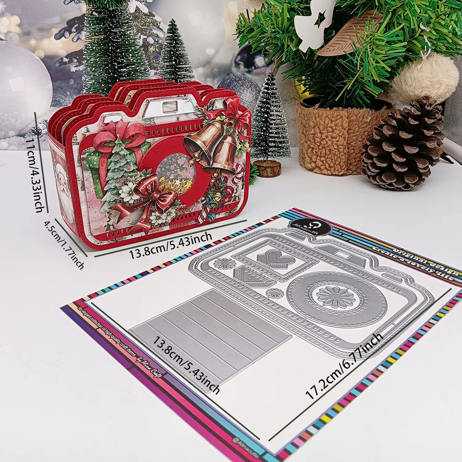Alinacutle Kameraalbum aus Metall für DIY-Grußkarten und Scrapbooking - Bild 2