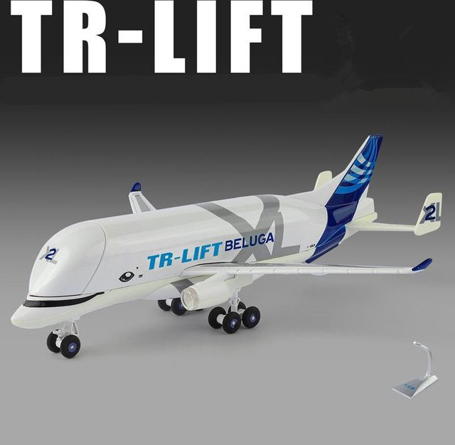 Linyi toy car Airbus Beluga A300-600, Modell Flugzeug, 1:72, Metall, Weiß - Bild 1