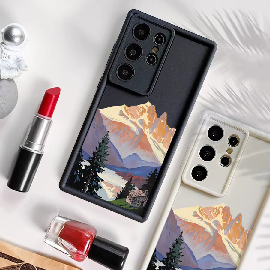 Handyhülle mit Cartoon Berg Design für Samsung Galaxy S24 Plus S25 Ultra S23 FE S22 S21 S20 FE in Multicolour - Bild 5