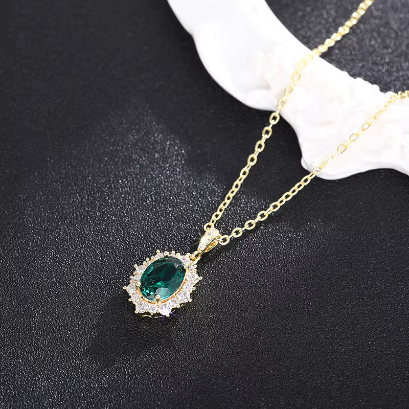 Huitan Halskette, Gold, Zirkonia, Damen - Bild 3