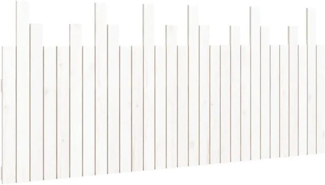 vidaXL Wand-Kopfteil aus massivem Kiefernholz in Weiß, B/H: 185 x 80 cm, Tiefe: 3 cm - Bild 1
