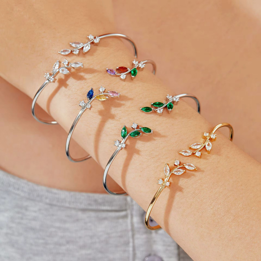 Yupsk Armband Manschette, Edelstahl, Bunt, Zirkonia, Damen - Bild 1