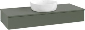 V&B Waschtischunterschrank Antao ohne Frontstruktur in Grau, B/T/H: 120 x 50 x 19 cm - Bild 1