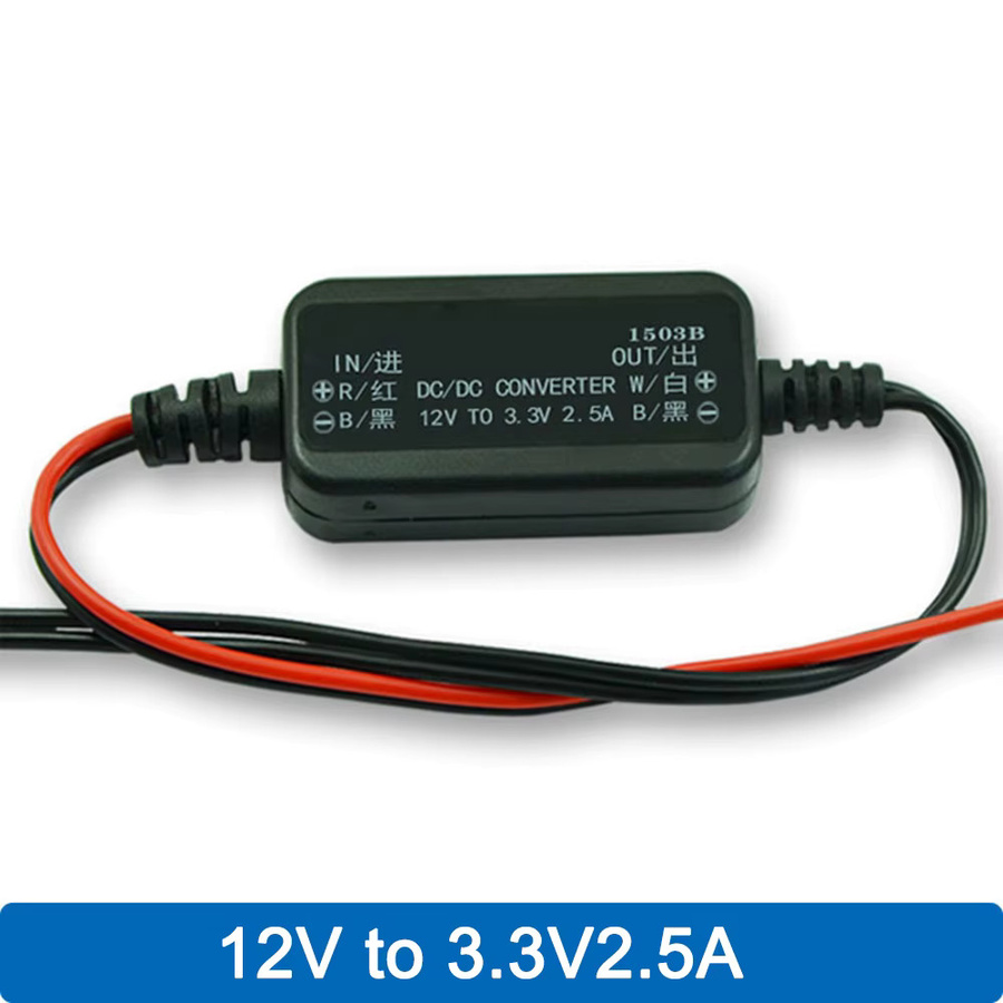 Aideepen DC-Abwärtswandler wasserdicht, 12 V auf 3,3 V-9 V, 2,5 A, schwarz - Bild 2