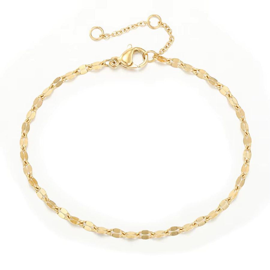 St.delan Kettenarmband, 14K vergoldetes Edelstahl, Gold, Damen - Bild 3