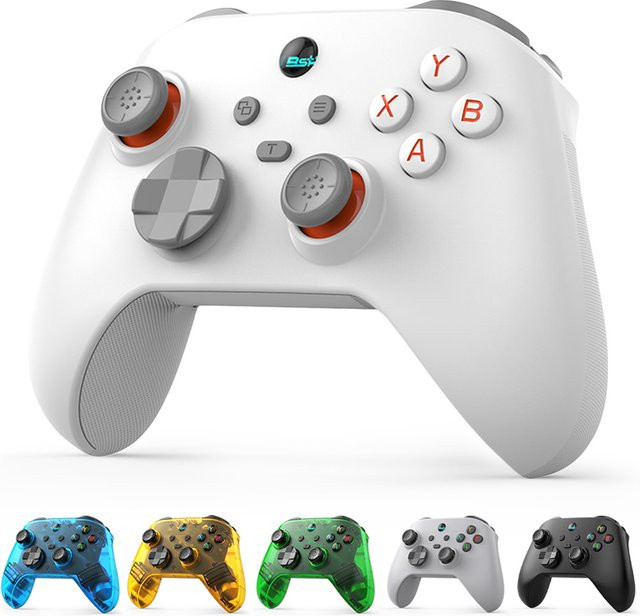 VILCORN G6 Bluetooth kabelloser Game-Controller mit Hall Rocker Joystick für iOS, Android, PC und Nintendo Switch in Schwarz - Bild 1