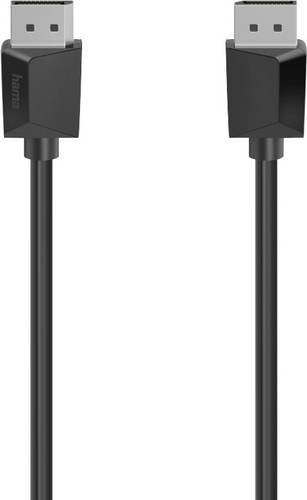 Hama DisplayPort-Kabel DP 1.2 in Schwarz, Ultra-HD 4K, Länge: 3,00 m - Bild 1