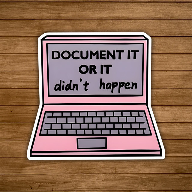 10 Stück Vinyl-Aufkleber Document It Or It Didn't Happen für Laptop und Wasserflaschen - Bild 1