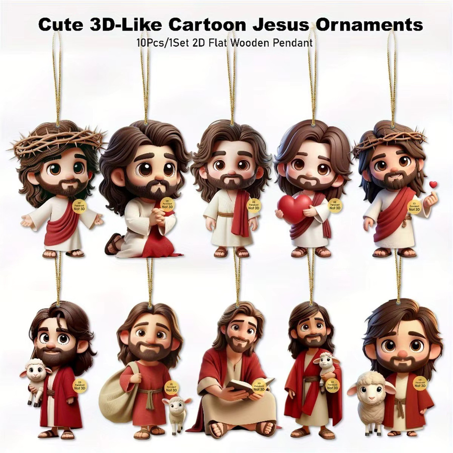 Jesus Auto Ornament, 2D Acryl, Charme, Unisex - Bild 5