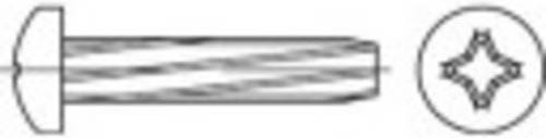 TOOLCRAFT Schneidschrauben M8 25mm Kreuzschlitz Phillips DIN 7516 aus Stahl galvanisch verzinkt in Silber, 500 Stück - Bild 1