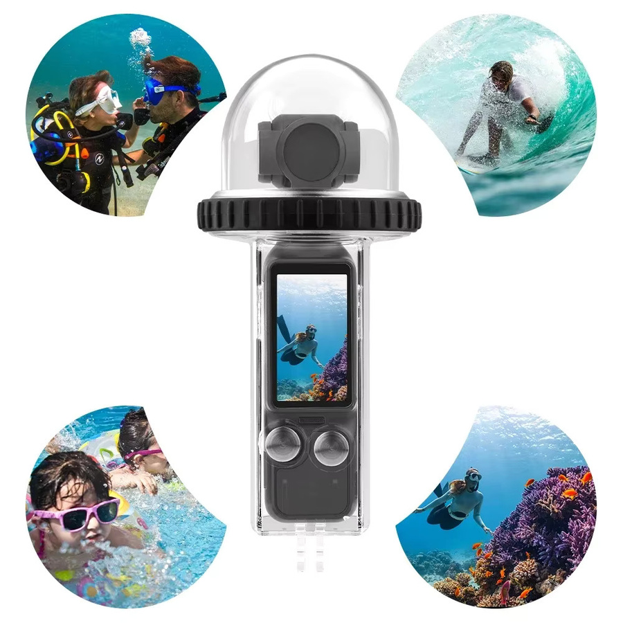 BRDRC Wasserdichtes Unterwasser-Tauchgehäuse für DJI Osmo Pocket 3 in Transparent - Bild 4