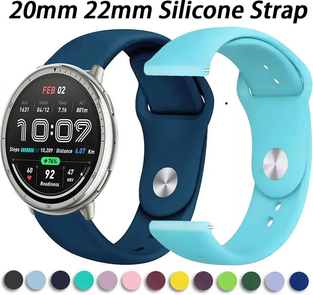 Amazfit Silikonarmband, 20 mm, 22 mm - Bild 1