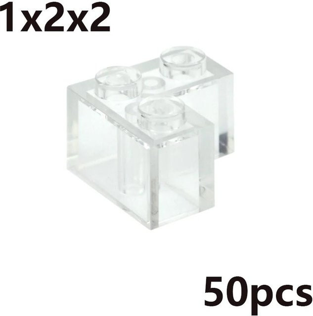 Bai Fen Bai MOC Transparent Dicke Bausteine, pädagogisches Kreatives Spielzeug, ab 3 Jahre - Bild 1