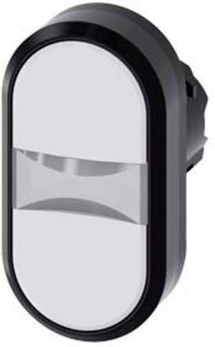 Siemens Doppeldrucktaster in Weiß mit IP69K Schutzart aus Kunststoff B: 29,8 mm, H: 57,7 mm - Bild 1