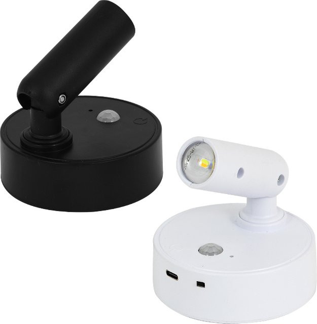 Szaoju LED Wandleuchte als magnetischer Scheinwerfer, kabellos und dimmbar mit Touch-Schalter, USB wiederaufladbare Nachttischlampe für das Schlafzimmer - Bild 1
