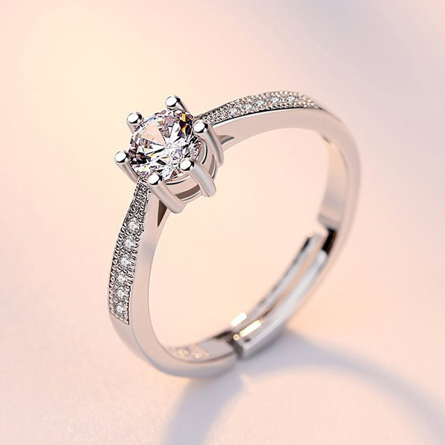 SAY Ring 925 Silber, Kristall, Zirkonia, Damen - Bild 1