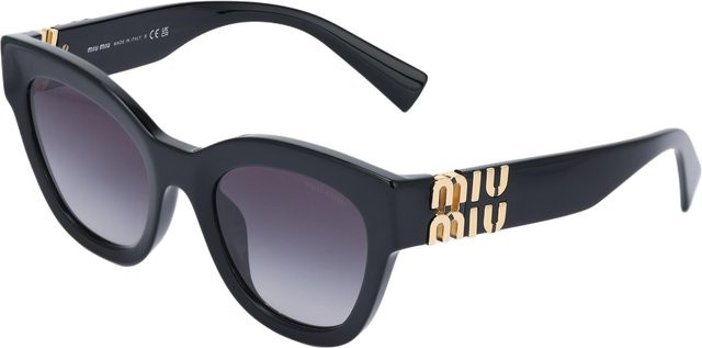 Miu Miu SMU01YF-1AB5D1 Sonnenbrille Cat Eye, Vollrand, Schwarz, Damen - Bild 1