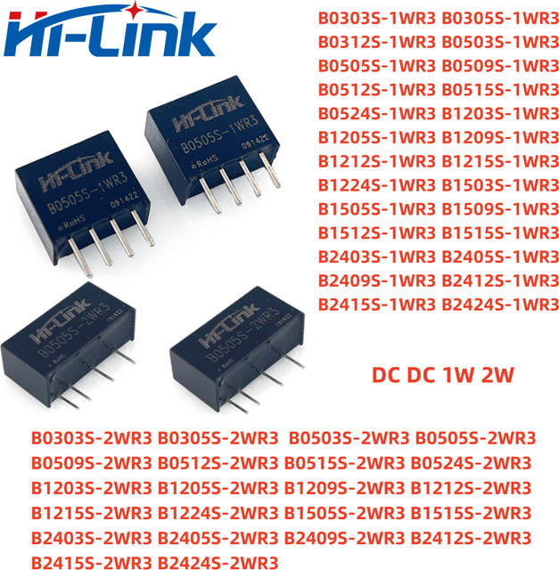 Hilink DC-DC Netzteil Modul Isoliert B0505S-1WR3 in Schwarz - Bild 1