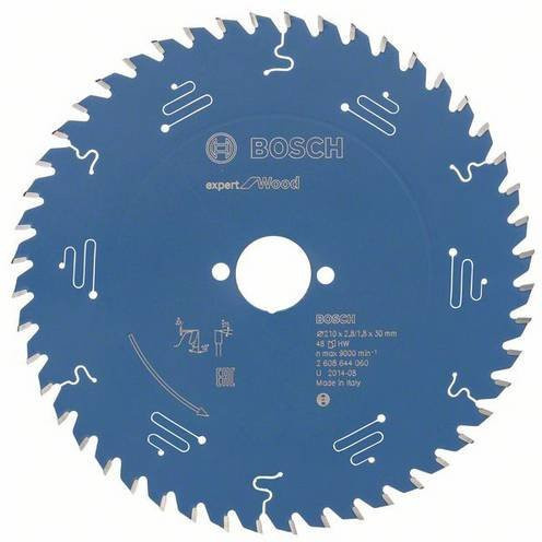 Bosch Expert for Wood Kreissägeblatt mit 48 Zähnen, Carbide Tipped, Blau, Durchmesser: 210 mm, Bohrung: 21 mm, Breite: 2,8 mm - Bild 1