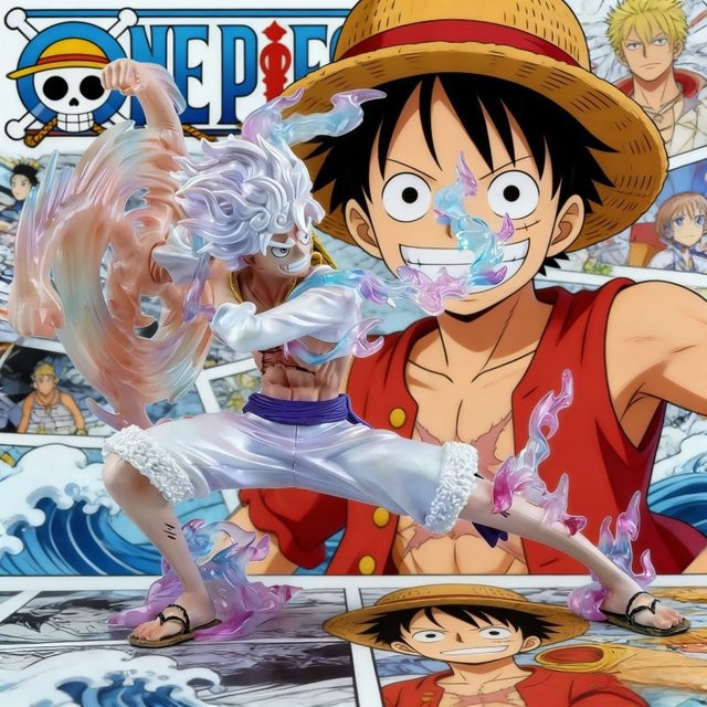 Bandai One Piece Luffy, Actionfigur, 19 cm, Kunststoff - Bild 1