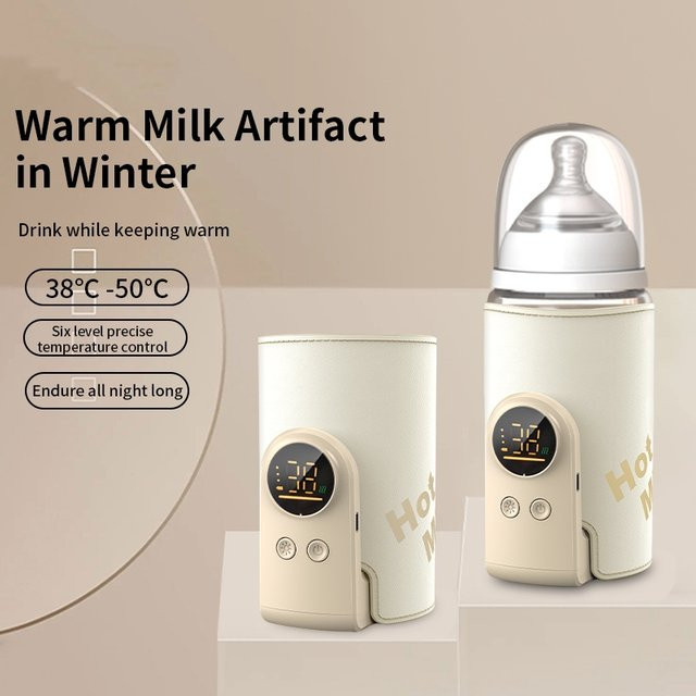 Multifunktionale Babyflasche mit intelligenter 6-Gang-Temperaturregelung und Display, wiederaufladbar mit 6000 mAh Akku - Bild 1