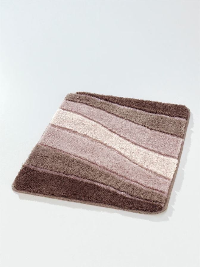 Meusch Badeteppich mit Wellenmotiv in Beige und Multicolour, rutschhemmend, 100% Polyacryl - Bild 2