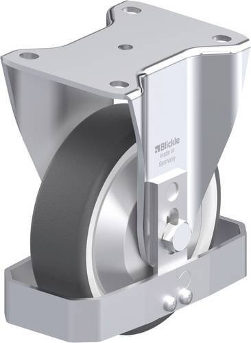 Blickle BH-POTH 150K-FA-FS Stahlblech-Bockrolle in Grau, Rad-Durchmesser: 150 mm, Tragfähigkeit: 500 kg - Bild 1