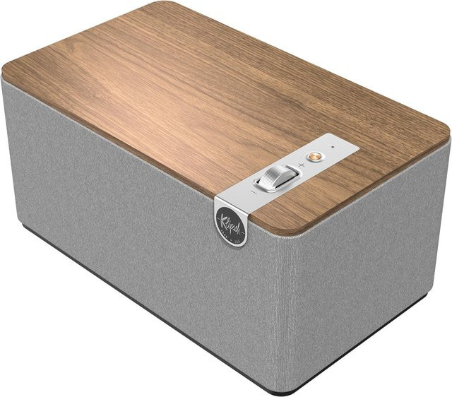 Klipsch The Three Plus Bluetooth-Lautsprecher Walnuss und Grau - Bild 1