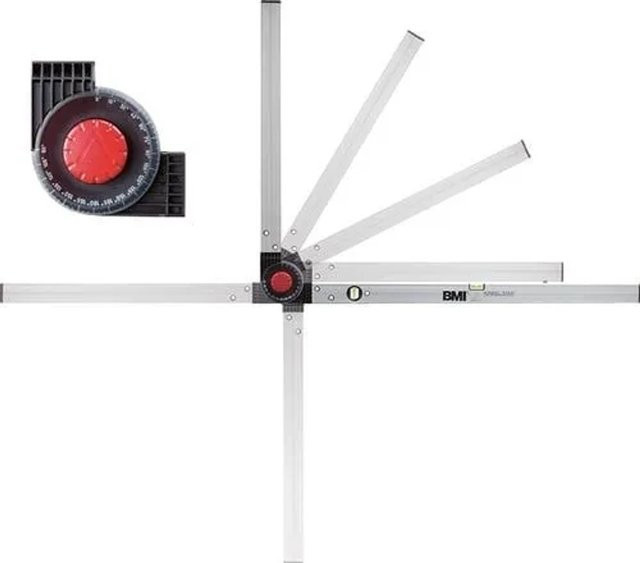 BMI Winkelmessgerät WINKELSTAR Messbarer Winkel 0-270 Grad aus Aluminium in Silber, B/T/H: 150 x 100 x 150 cm - Bild 1