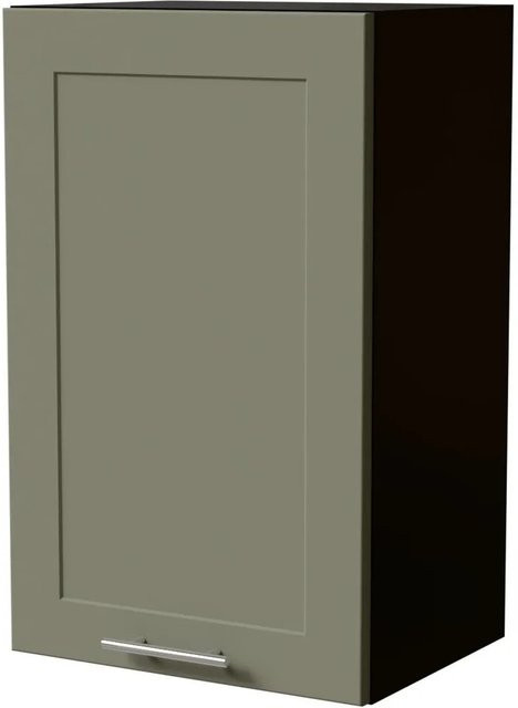 Feldmann-Wohnen Hängeschrank Oslo Küchenschrank Schwarz und Reed Green Matt mit Soft-Close-Türen, B/T/H: 45 x 32,5 x 72 cm - Bild 1