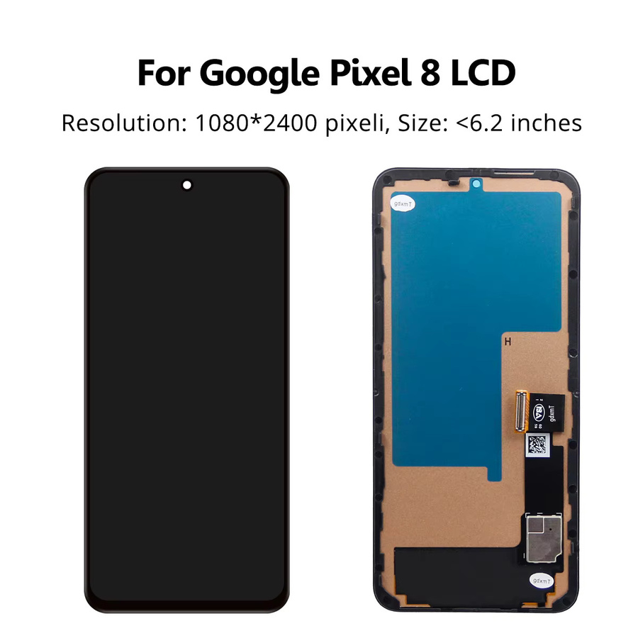 Google Pixel 8 AMOLED Display mit Touchscreen Digitizer Montage in Schwarz Ersatzteil für GKWS6 und G9BQD - Bild 3
