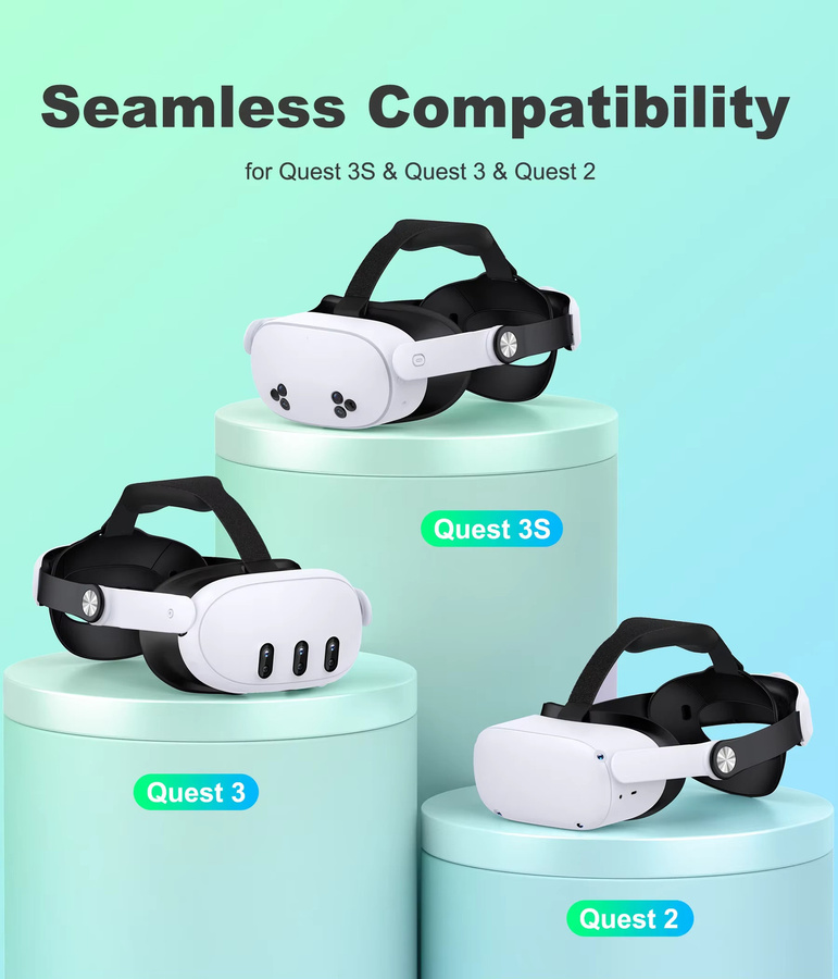 BEBONCOOL MQ5000 Elite Strap Kopfband für Meta Quest 3S, Meta Quest 3 und Meta Quest 2 VR Zubehör - Bild 3