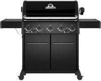 Broil King Gasgrill Crown 590 Shadow in Schwarz mit Seitenbrenner, Thermometer und Rollwagen - Bild 1