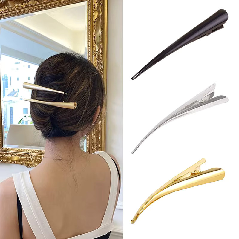 KuZHEN Haar Clips, Metall, 5/10 Stück, Ente Zähne Design - Bild 2