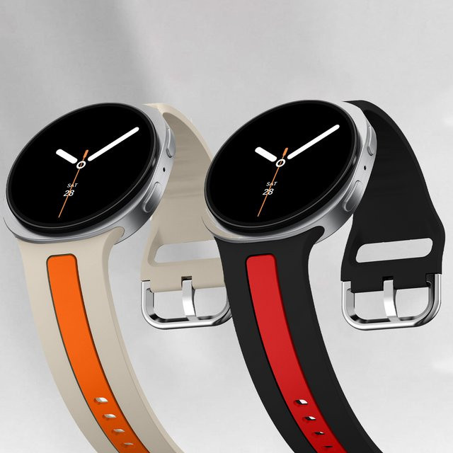 I LOVE LUO Uhrenarmband Silikon, Bicolor, Unisex - Bild 1